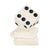 Black Vintage Alabaster Dice Paperweight Figurine For Sale - Image 8 of 14