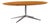 Florence Knoll Mid Century Oval Top Rosewood and Chrome Dining Table For Sale