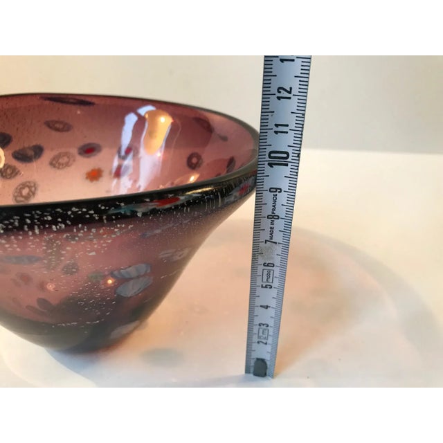 Mid-Century Millefiori Murano Glass Bowl, 1970s For Sale - Image 7 of 10