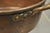 Late 20th Century Antique French Country Hand Forged 12" Round Twin Handle Copper Cauldron Pot Pan For Sale - Image 5 of 9