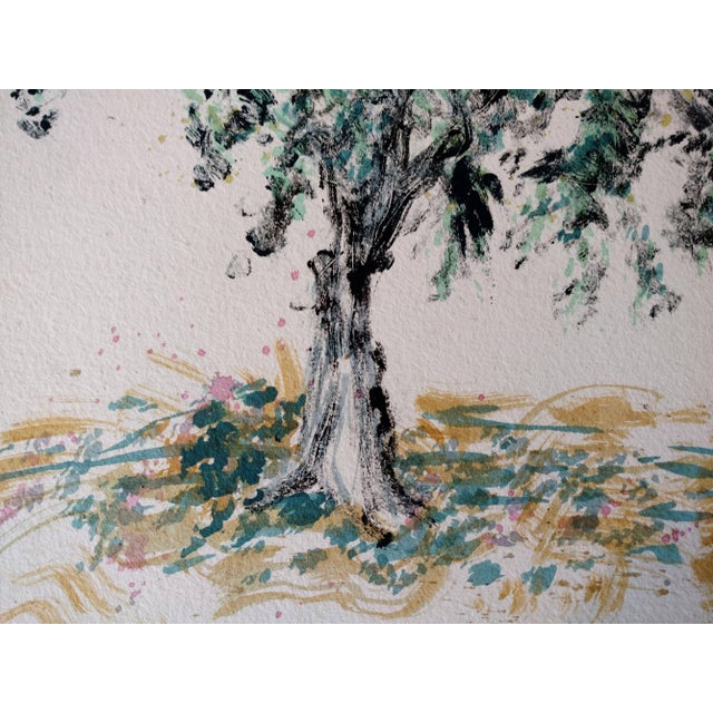 1980s Brad Davis, Acrylic painting or Monotype "Oak II" Pattern and Decoration Movement, 1985 For Sale - Image 5 of 5