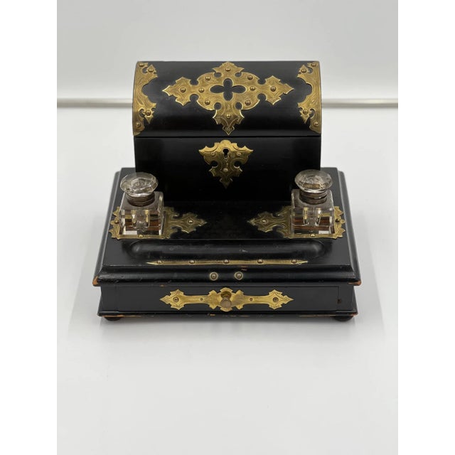 English 19th Century English Letter Box/ Ink Well For Sale - Image 3 of 3