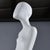 Contemporary Modern Minimalist White Life Size Figural Sculpture on Black Pedestal Base For Sale - Image 3 of 13