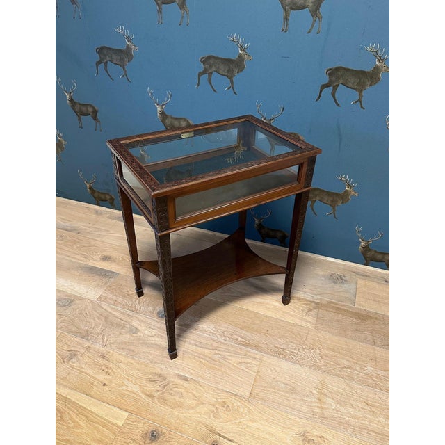 English Mahogany Jewelry Table, 1890s For Sale - Image 10 of 11