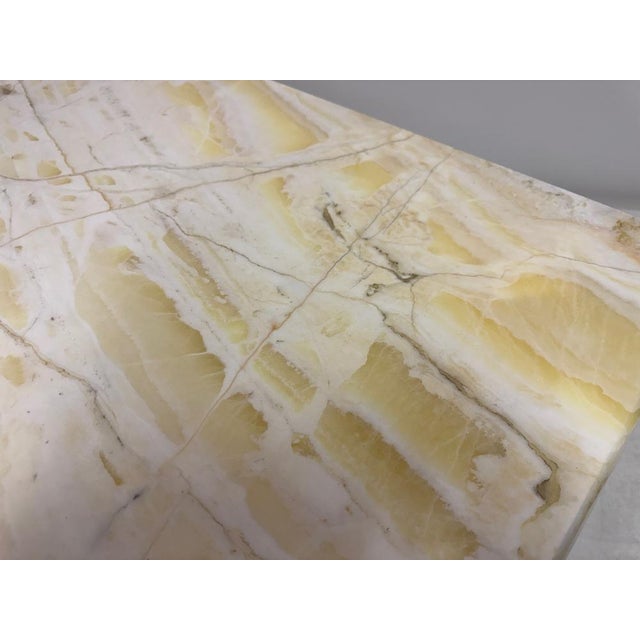 Mid-Century Modern French Gilded Iron and Onyx Coffee Table, 1960s For Sale - Image 9 of 18