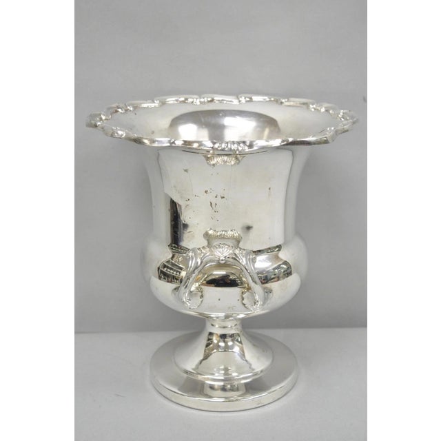 Vintage Towle Silver Plated Trophy Cup Urn Champagne Chiller Bar Ice Bucket For Sale In Philadelphia - Image 6 of 18