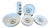 Vintage Nautical Melamine Service for 6, 1970s, Set of 17 For Sale