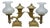 Antique Brass Regency Argand 2 Light Candlestick Candelabra Hurricane Lamps - a Pair For Sale