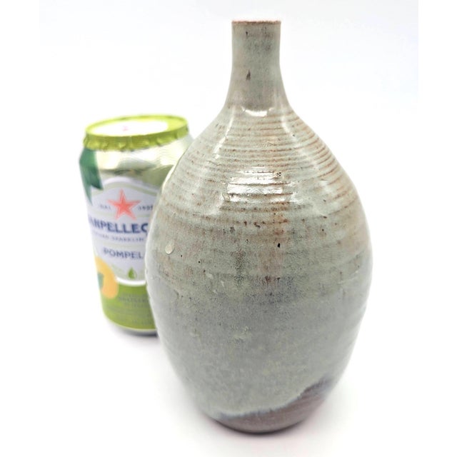 Ceramic Late 20th Century Studio Pottery Glazed Stoneware Bud Vase For Sale - Image 7 of 9