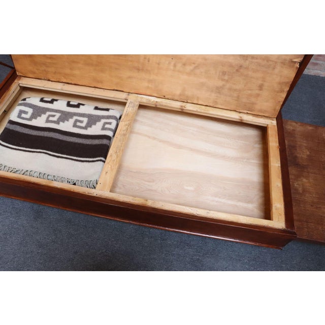 Vintage Italian Modern Walnut Divan Sofa Bed Attributed to Paolo Buffa For Sale - Image 16 of 18