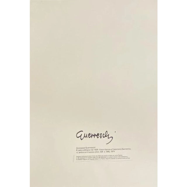 Giuseppe Guerreschi, Composition, 1974, Etching For Sale - Image 4 of 5