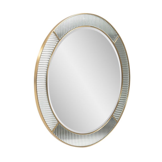 2020s Frosted Round Wall Mirror For Sale - Image 5 of 11