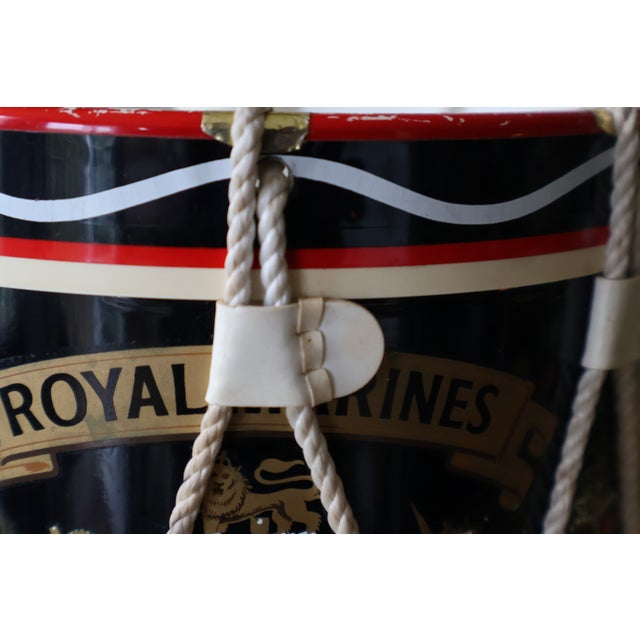 Vintage English Royal Marines Eiir Regimental Drum Ice Bucket For Sale - Image 13 of 18