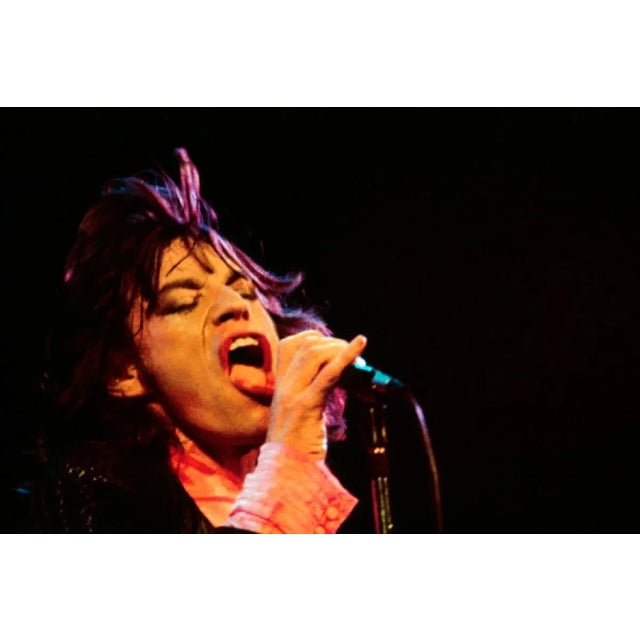Mick Jagger On Stage - Limited Edition Mick Rock Estate Print Mick Jagger on stage, 1975 (photo Mick Rock). All prints are...