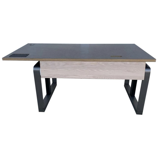 Height Adjustable Industrial Desk Made in Los Angeles For Sale - Image 13 of 13