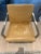 Mid-Century Modern Set of Stainless Steel and Leather Accent Chairs For Sale - Image 3 of 7