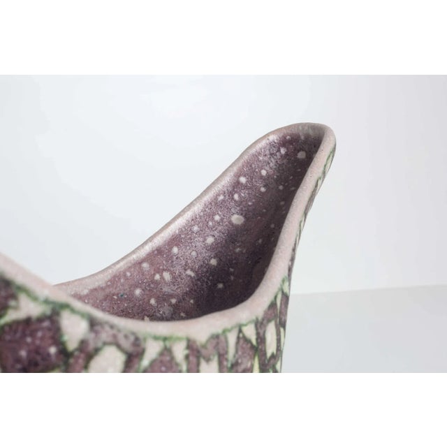 1950s Guido Gambone Vessel Glazed Stoneware Italy, 1955 For Sale - Image 5 of 11