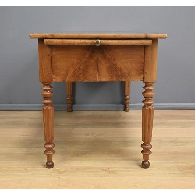 Louis Philippe Style Cherrywood Writing Desk, Late 19th Century For Sale - Image 10 of 18