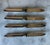 Set of 4 vintage silver plate fruit knives made by WM. Rogers & Son, Hartford Conn. Marked on the side. WM Rogers & Sons...