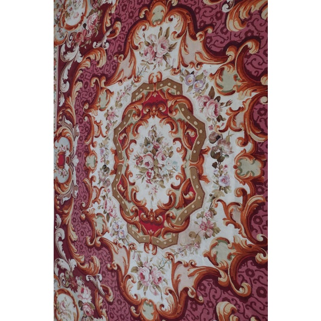 Louis XV Savonnerie Rug in Wool For Sale - Image 9 of 15