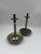 Mid-Century Brushed Chrome Bobbin Candlestick Holders Set Taper by Stoff Nagel, 1950s, Set of 2 For Sale - Image 4 of 15