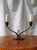 A rare bronze candelabra by the danish metalware artisan just andersen. This covetable mid century modern candleholder was...