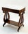 Wood Antique Marble Top Mahogany Lyre Table For Sale - Image 7 of 12