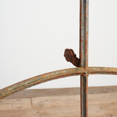 Reclaimed Cast Iron Window Frame For Sale - Image 3 of 6