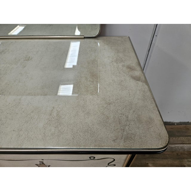 Three-Door Sideboard with Mirror by Umberto Mascagni, 1950 For Sale - Image 10 of 18