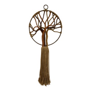 1970s “Tree of Life” Jute Wall Hanging For Sale