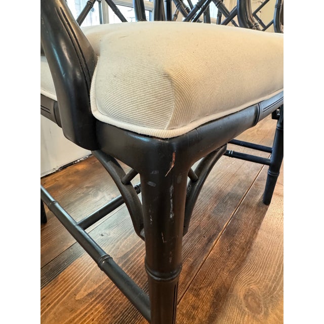 Baker Furniture Company Contemporary Pair of Chinese Chippendale Style Armchairs For Sale - Image 4 of 7