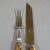 Antique Set of Rustic Serving Cutlery With Carved Horn Handles 19th For Sale - Image 4 of 11