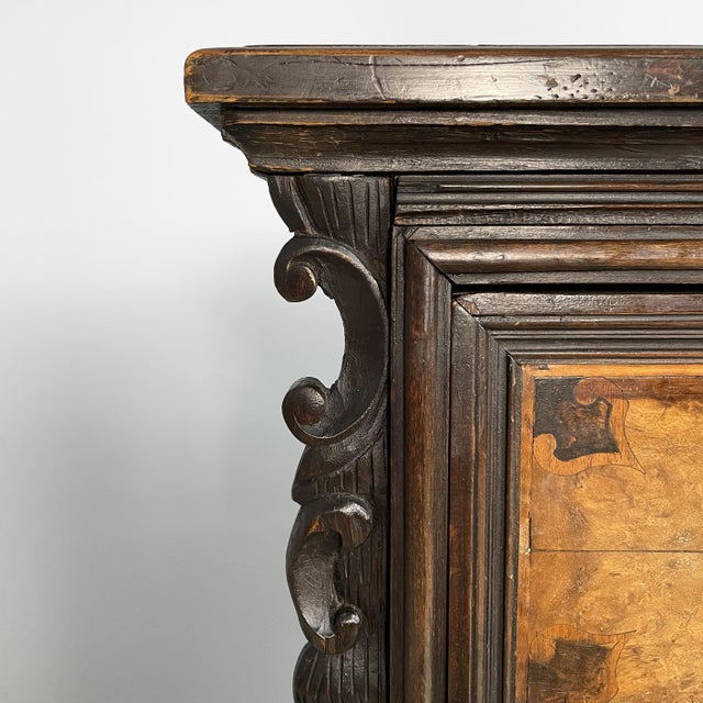 Brown Italian Bergamo Bedside Table, 1800s For Sale - Image 8 of 18