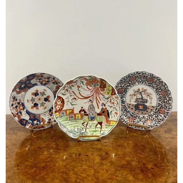 Green Japanese Imari Dishes, 1900s, Set of 3 For Sale - Image 8 of 8