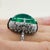Contemporary Late 20th Century Gubelin Certified Emerald Ring, Size 5 For Sale - Image 3 of 5