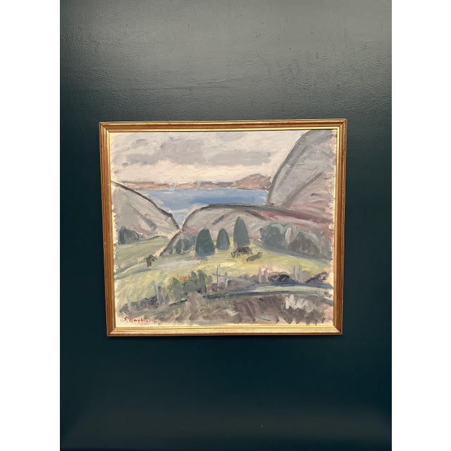 Sven Engblom, Landscape, 1960s, Oil on Canvas For Sale - Image 17 of 18