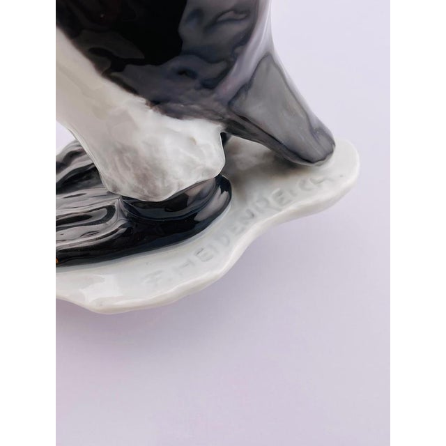 A magnificent Rosenthal "King Penguin" signed F. Heidenreich Designed by Fritz Heidenreich in 1939, signed, green stamp...