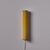 Mid-Century Modern 1940s Finnish Yellow Cylindrical Glass & Metal Plug-in Wall Lamp For Sale - Image 3 of 18
