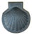 Vintage Italian Black Porcelain Shell Box For Sale