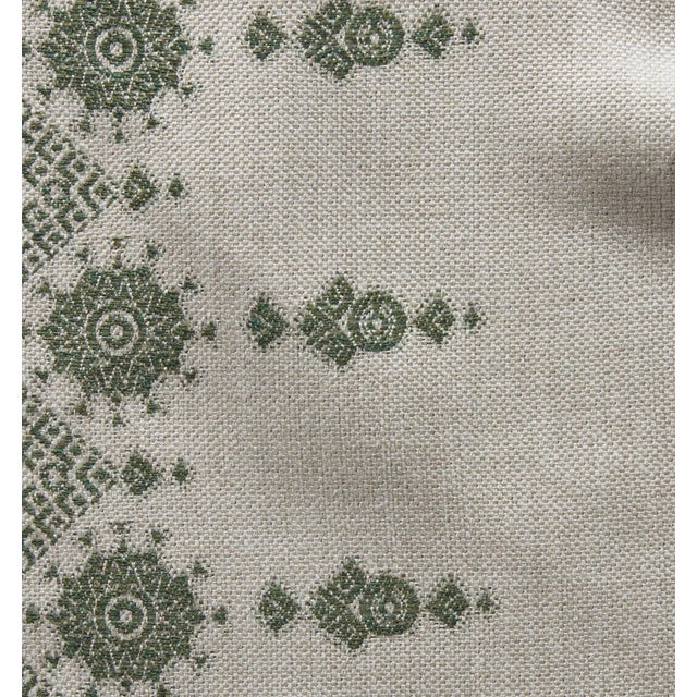 2020s Carmania Woven Pillow Cover in Green, 20x20 Pillow For Sale - Image 5 of 5