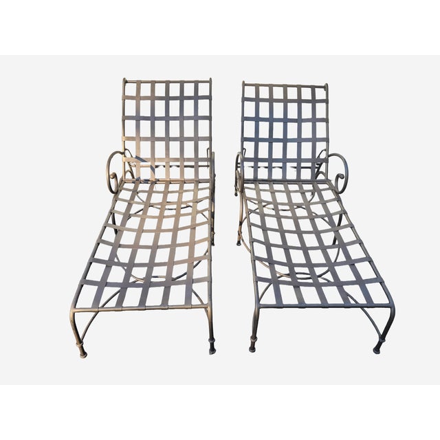 Metal Late 20th Century Brown Jordan Pool Lounge Chairs Florentine Collection, 4 Pieces For Sale - Image 7 of 14
