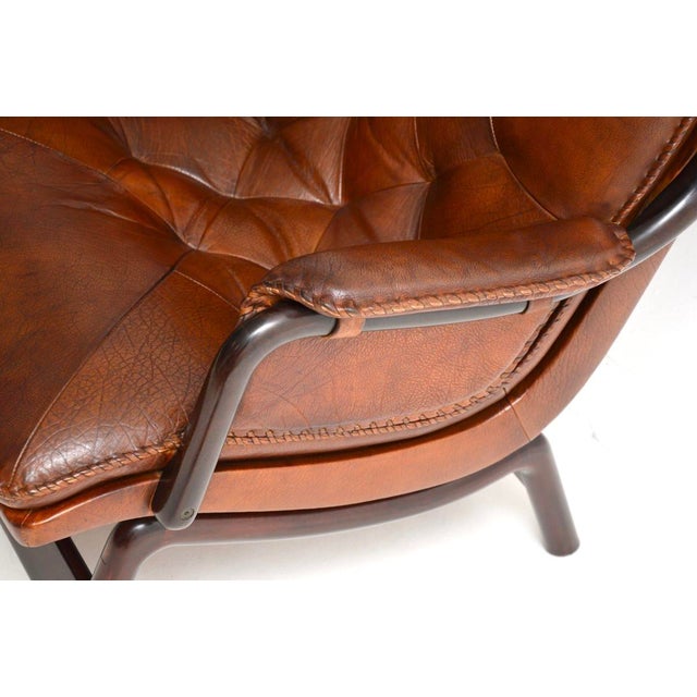 Vintage Danish Leather Armchairs, 1970s, Set of 2 For Sale - Image 15 of 17