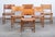 Kurt Østervig Dining Chairs in Cognac Leather and Oak attributed to Kurt Østervig for Sibast, Denmark, 1960s, Set of 6 For Sale - Image 4 of 8