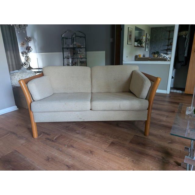 Stouby Mid Century Loveseat Sofa For Sale - Image 9 of 14
