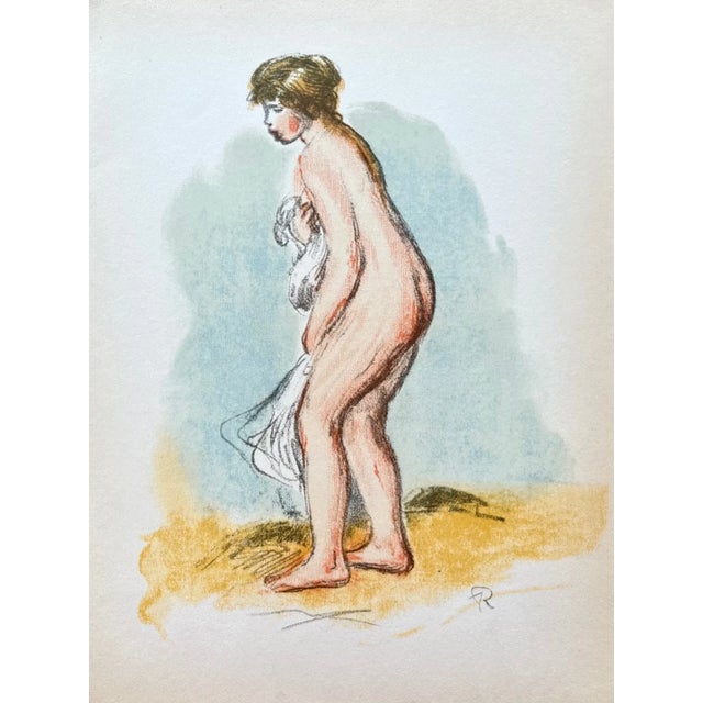 Artist: Pierre-Auguste Renoir (1841 -1919) Country: France Title: Beigneuse Debout Medium: Lithograph – 3 Paper: Grand...