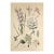 1880s Large Rare French Antique Hand-Colored Botanical Lithograph by Henri Lambrt-Gladiolus, Flox, Tea Rose For Sale