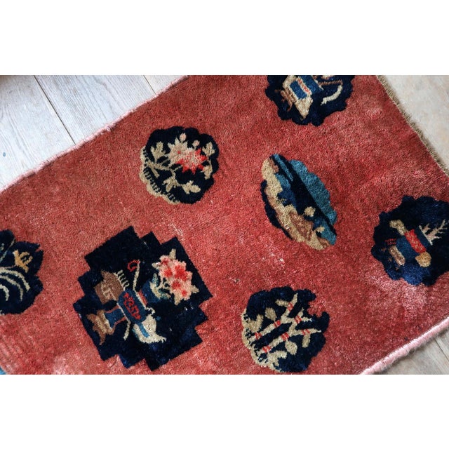 1920s, Antique Chinese Art Deco Rug 2 X 4 For Sale - Image 9 of 11