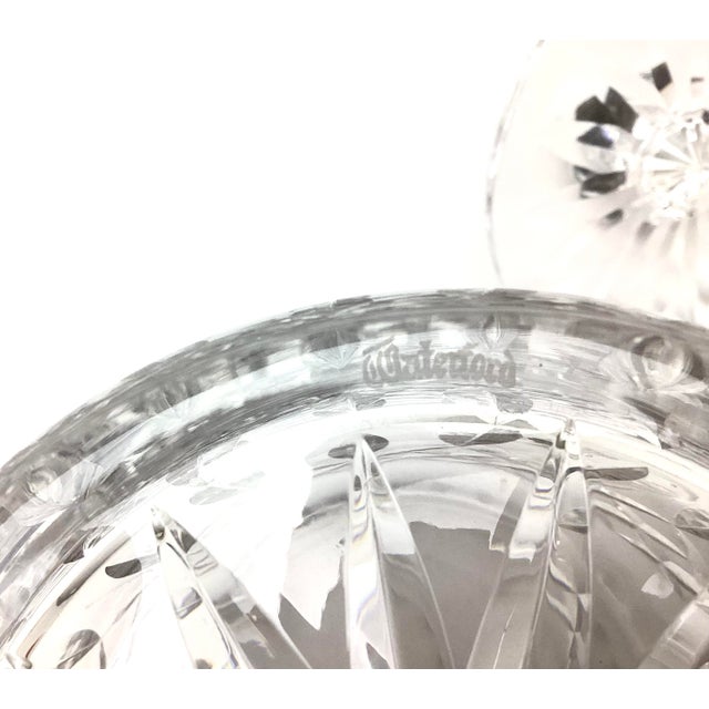 1990s Vintage Waterford Crystal Biscuit Barrel Lismore Pattern Storage Jar With Lid For Sale - Image 5 of 7