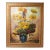 Vintage Still Life Painting Sunflowers Gold Gilt Frame Signed A. Gotz For Sale