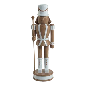 Gelsey 9.75" Tall Nutcracker Taper Candle Holder, Style 3